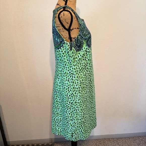 Lily Pulitzer Green Stephanie Spotcha Sleeveless Shift Dress size 10 - Picture 3 of 14